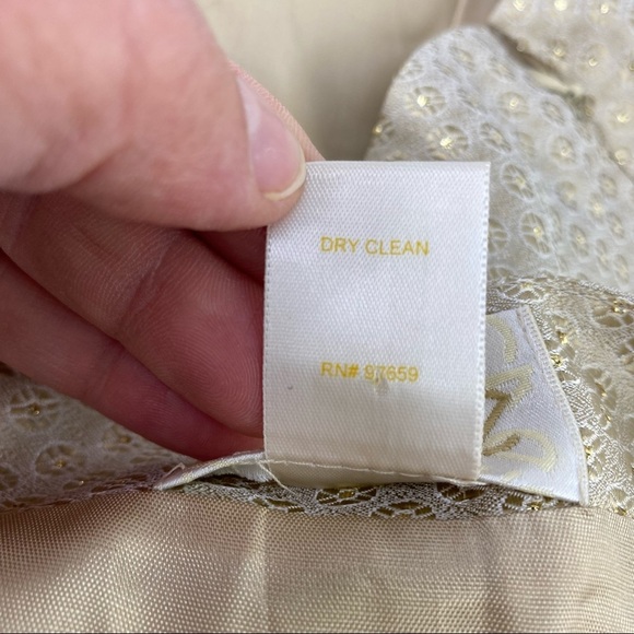 cach'e beautiful gold sparkling cropped top, 6 - Picture 5 of 13